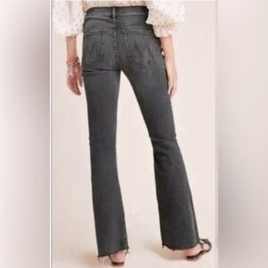 MOTHER The Weekender Fray Stretch Flare Jeans Size 28